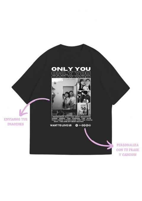 REMERA PERSONALIZABLE ONLY YOU - comprar online