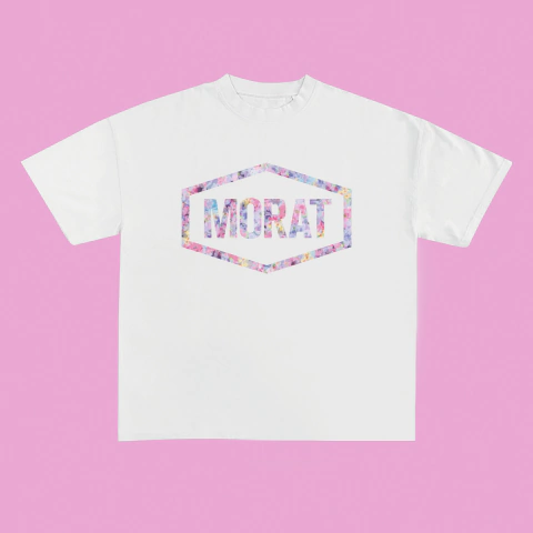 REMERA MORAT FLORES ROSA