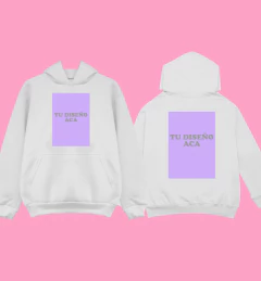 HOODIE PERSONALIZADO - 2 ESTAMPAS (1 MEDIANA 1 GRANDE) - comprar online