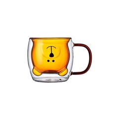 Taza Doble Vidrio Oso Color 280ml - Casa 1879