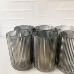 Pack 6 Vasos Canelón Fumé - comprar online