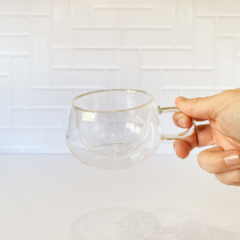 Taza Doble Vidrio - 3 Colores - tienda online
