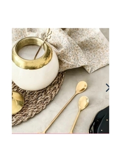 Set x 6 Cucharitas Cortas Hojita - comprar online