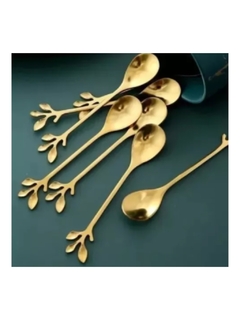 Set x 6 Cucharitas Cortas Hojita
