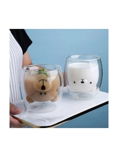Taza Vaso Doble Vidrio 280ml Animal a Elección - tienda online
