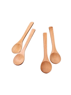 Pack 4 Cucharitas Madera Grandes