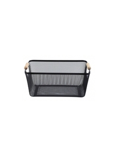 Canasto Malla Metal con Agarraderas de Bamboo - Casa 1879