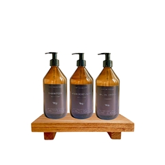 Shampoo+ Acondicionador + Gel de Ducha - Vidrio 500ml