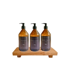 Shampoo + Acondicionador + Jabón Líquido - Vidrio 500ml - comprar online