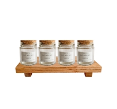Set x 4 Especieros 200cc - Tapa Corcho