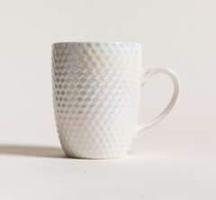 Taza Mug Porcelana Tornasol Diamantes 360ml - tienda online