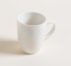 Taza Mug Porcelana Tornasol Diamantes 360ml - comprar online
