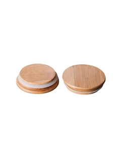 Frasco Vidrio Triangular Tapa Bamboo 950ml - comprar online