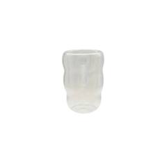 Taza Vaso Doble Vidrio Olas - Varias Medidas - tienda online