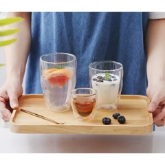 Taza Vaso Doble Vidrio Olas - Varias Medidas en internet