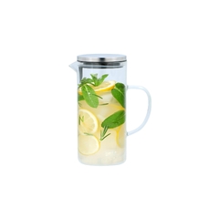 Jarra de Vidrio con Tapa Metal 1 Litro - comprar online