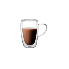 Taza Doble Vidrio con Manija - Varias Medidas - tienda online