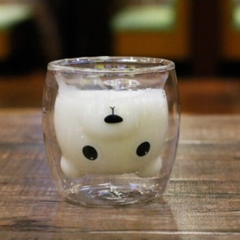Taza Vaso Doble Vidrio 280ml Animal a Elección
