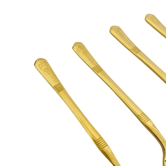 Pack 6 Cucharitas Metálicas Labradas Larga en internet