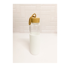 Botella Vidrio con Funda Silicona Lisa 550ml