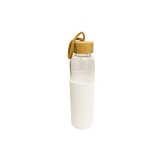 Botella Vidrio con Funda Silicona Lisa 550ml - comprar online
