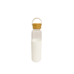 Botella Vidrio con Funda Silicona y Manija 550ml - comprar online