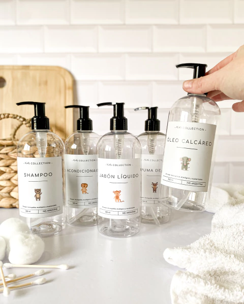 Shampoo + Acondicionador + Espuma de Baño + Jabón Líquido + Óleo Calcáreo - Línea Kid´s - comprar online