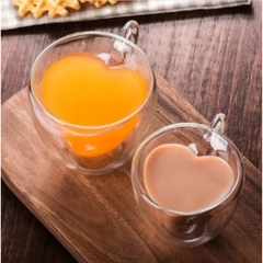 Taza Doble Vidrio Corazón 180ml - Casa 1879