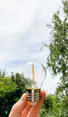 25 METROS (23 LÁMPARAS) LED "REDONDA" TRANSPARENTE