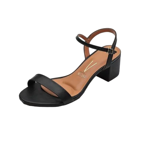 Sandalia Vizzano negro taco bajo