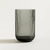 Vaso alto ripple de vidrio 400 ml | Smoke