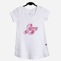 camiseta babylook love amor feminina