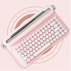 TECLADO INÁLAMBRICO VINTAGE IBI CRAFT PINK en internet