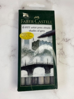 6 Pitt Artist Pena Brush Shades Of Grey