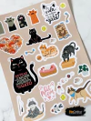 Plancha de Stickers Cat Lover