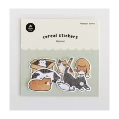 STICKER PVC 10*19cm CATS 3