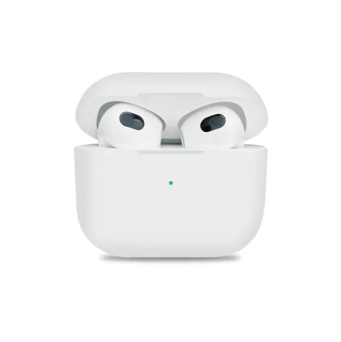 Capinha Case em Silicone Branco Compatível com AirPods 3