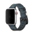 Pulseira Couro Line Rústica Azul Branco Compatível com Apple Watch - Baú do Viking