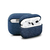 Case Capa Camurça Alcantara Azul Compatível com AirPods 3