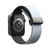 Pulseira Borracha Fecho Magnético Carbono Azul Preto Compatível com Apple Watch