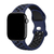 Pulseira Esportiva Furos Duplo Fecho Azul Preto Compatível com Apple Watch - comprar online