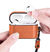 Case Capa Proteção Couro Cantil Barenia Compatível Com AirPods Pro 2 - Baú do Viking