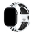 Pulseiras Silicone Furos Duplo Fecho Branco Preto Compatível com Apple Watch na internet