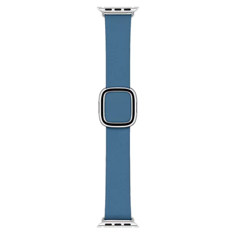 Pulseira Couro Fecho Moderno Magnético Azul Cape Cod Compatível com Apple Watch