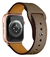 Pulseira Couro Fecho Pino Cinza Carob Compatível com Apple Watch na internet