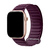 Pulseira Link Tecido Loop Magnético Cereja Escura Compatível com Apple Watch