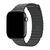 Pulseira Couro Loop Magnética Cinza Compatível com Apple Watch