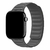 Pulseira Elos Couro Cinza Compatível Com Apple Watch - comprar online