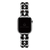 Pulseira Aço Prateada com Couro Trançado compatível com Apple Watch