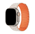 Pulseira Elos Silicone Magnética Estelar-Laranja Compatível Com Apple Watch